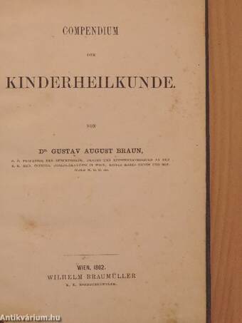 Compendium der Kinderheilkunde