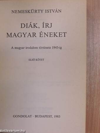 Diák, írj magyar éneket 1-2.
