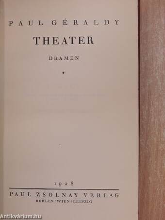 Theater I-II.