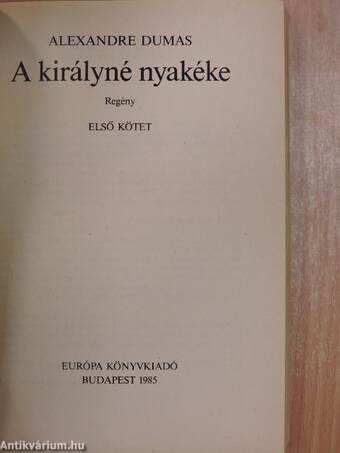 A királyné nyakéke 1-2.