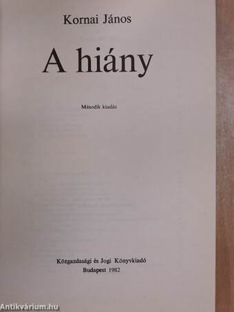 A hiány