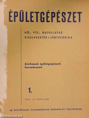 Épületgépészet 1960/1.