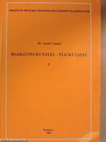 Marketingkutatás - piackutatás I-III.