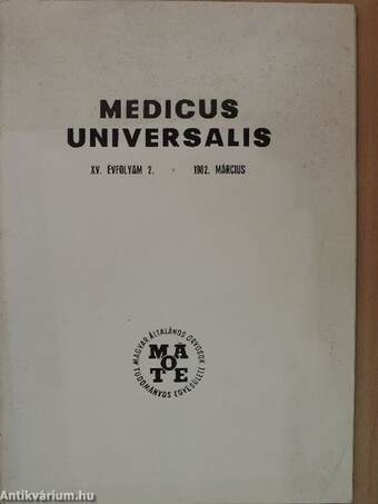 Medicus Universalis 1982. március/Supplementum