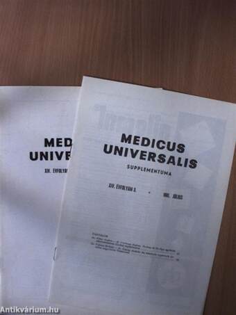 Medicus Universalis 1981. július/Supplementum