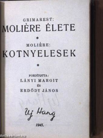 Moliére élete/Kotnyelesek