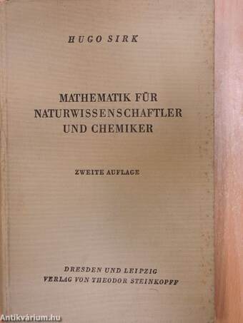 Mathematik für Naturwissenschaftler und Chemiker