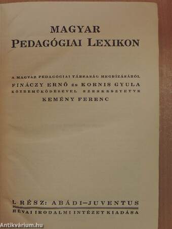 Magyar Pedagógiai Lexikon I-II.