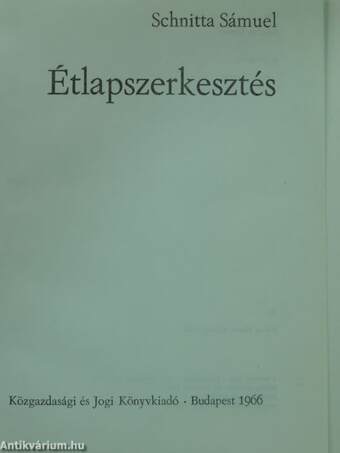 Étlapszerkesztés