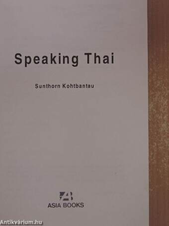 Speaking Thai