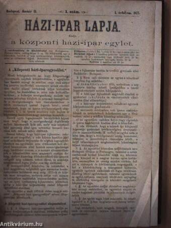 Házi-ipar lapja 1877-1878. január-december