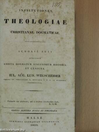 Institutiones theologiae