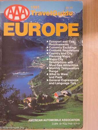 AAA Travel Guide to Europe 1991