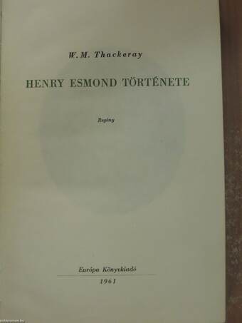 Henry Esmond története