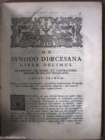 De synodo dioecesana II.