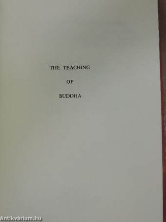 The Teaching of Buddha