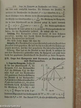 Analytische Geometrie der Ebene zum Selbstunterricht