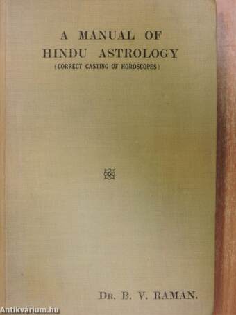 A manual of hindu astrology