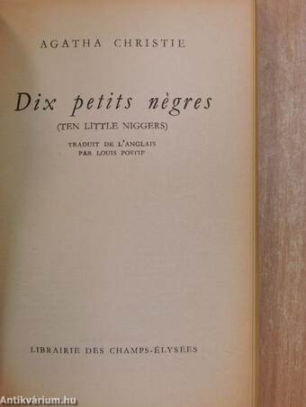 Dix petits négres