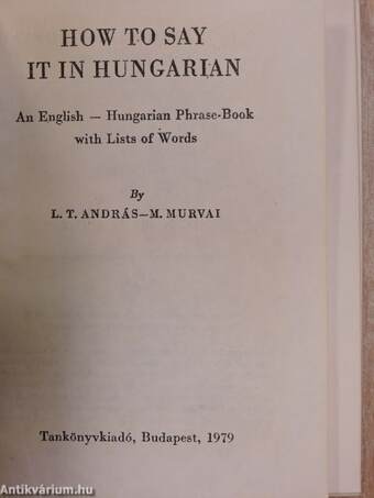 How to say it in Hungarian