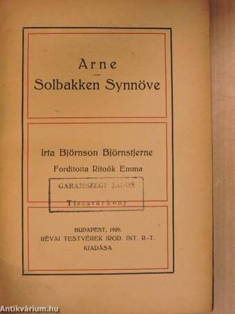 Arne/Solbakken Synnöve