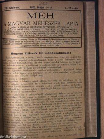 Méhész 1919-1924./Méh 1926. (vegyes számok) (24 db)