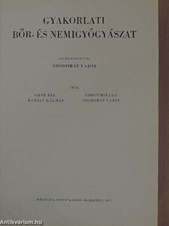 Gyakorlati bőr- és nemigyógyászat