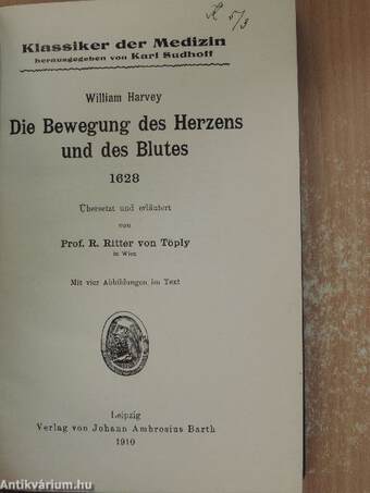 Die Bewegung des Herzens und des Blutes 1628