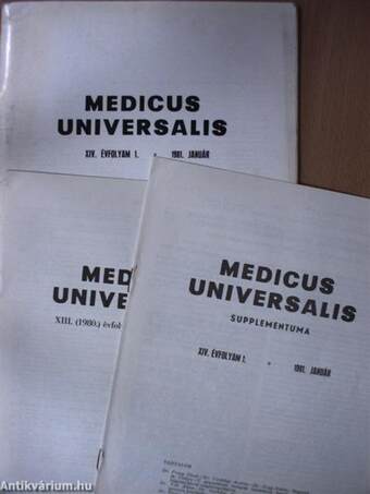 Medicus Universalis 1981. január/Supplementum