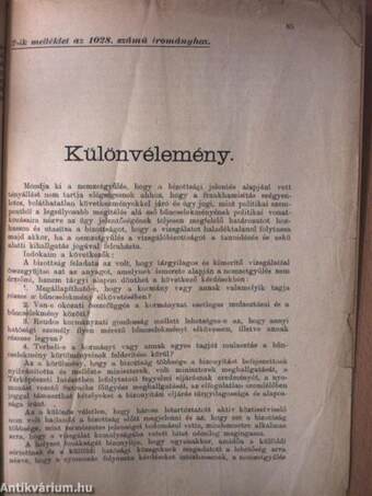 A frankhamisítási bűnügy politikai hátterének megvizsgálására kiküldött parlamenti bizottság jelentése eljárásának befejezéséről és eredményéről