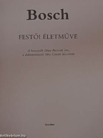 Bosch festői életműve