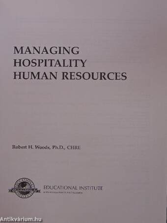 Managing Hospitality Human Resources