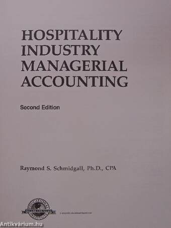 Hospitality Industry Managerial Accounting