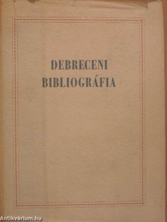 Debreceni Bibliográfia