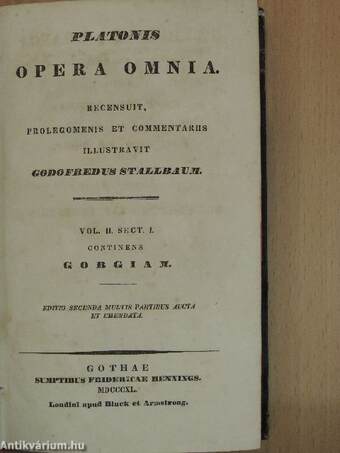Platonis opera omnia II/1. (töredék)