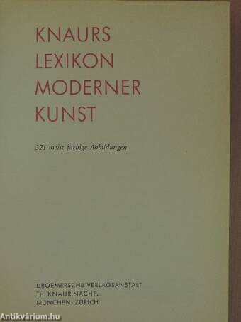 Knaurs Lexikon Moderner Kunst