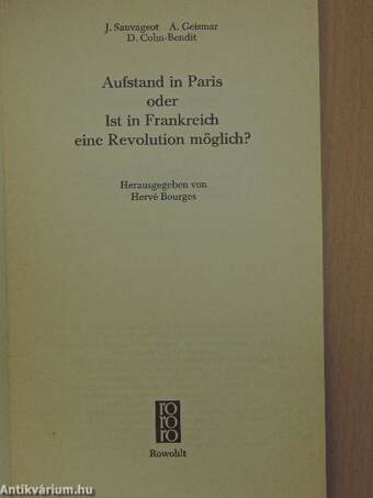 Aufstand in Paris oder Ist in Frankreich eine Revolution möglich?