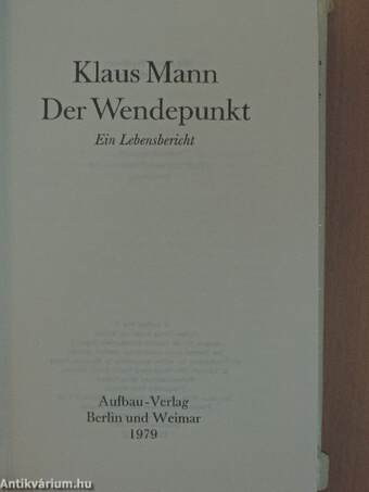 Der Wendepunkt