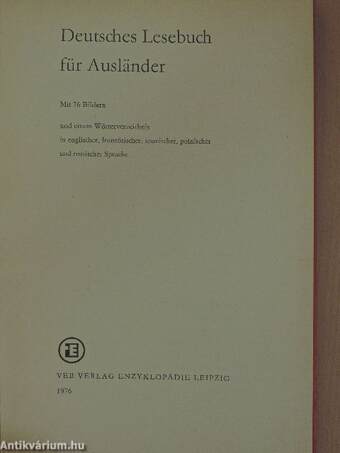 Deutsches Lesebuch für Ausländer