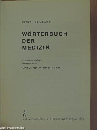 Wörterbuch der Medizin