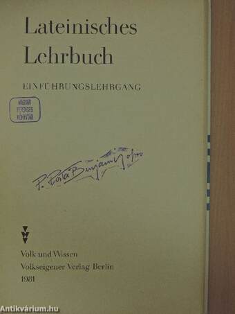 Lateinisches Lehrbuch