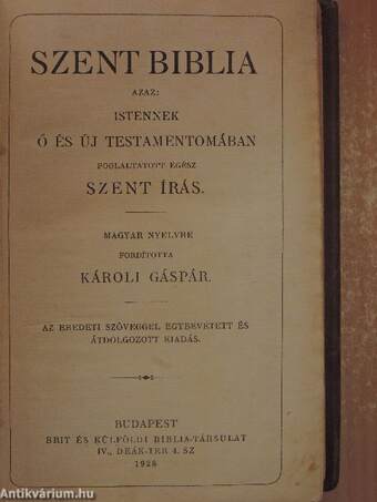 Szent Biblia