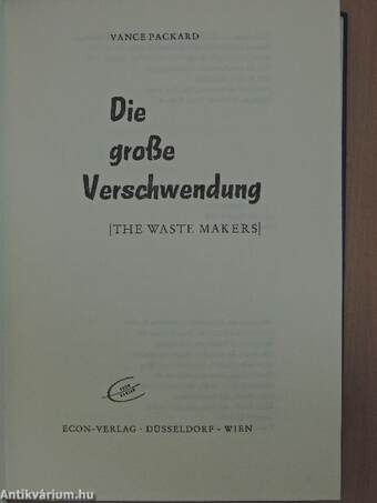 Die große Verschwendung