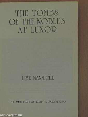 The Tombs of the Nobles at Luxor
