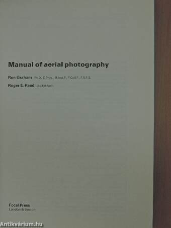 Manual of Aerial Photography