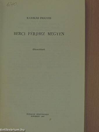 Berci férjhez megyen