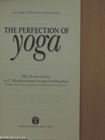 The perfection of Yoga