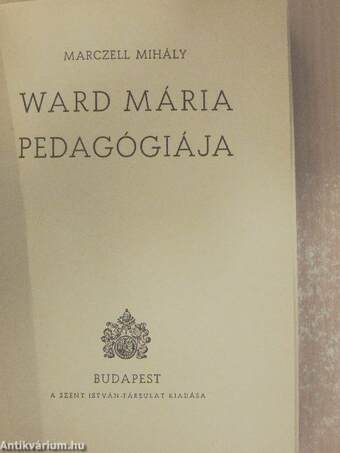 Ward Mária pedagógiája