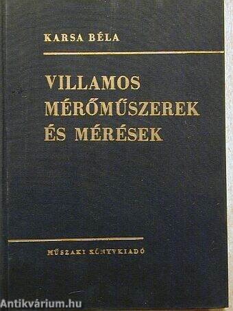 Villamos mérőműszerek és mérések