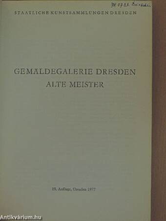 Gemäldegalerie Dresden Alte Meister